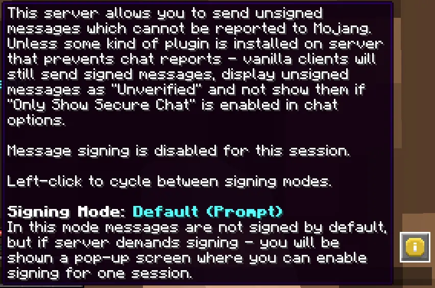 Unintrusive state of No Chat Reports